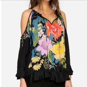 Johnny Was cold shoulder blouse